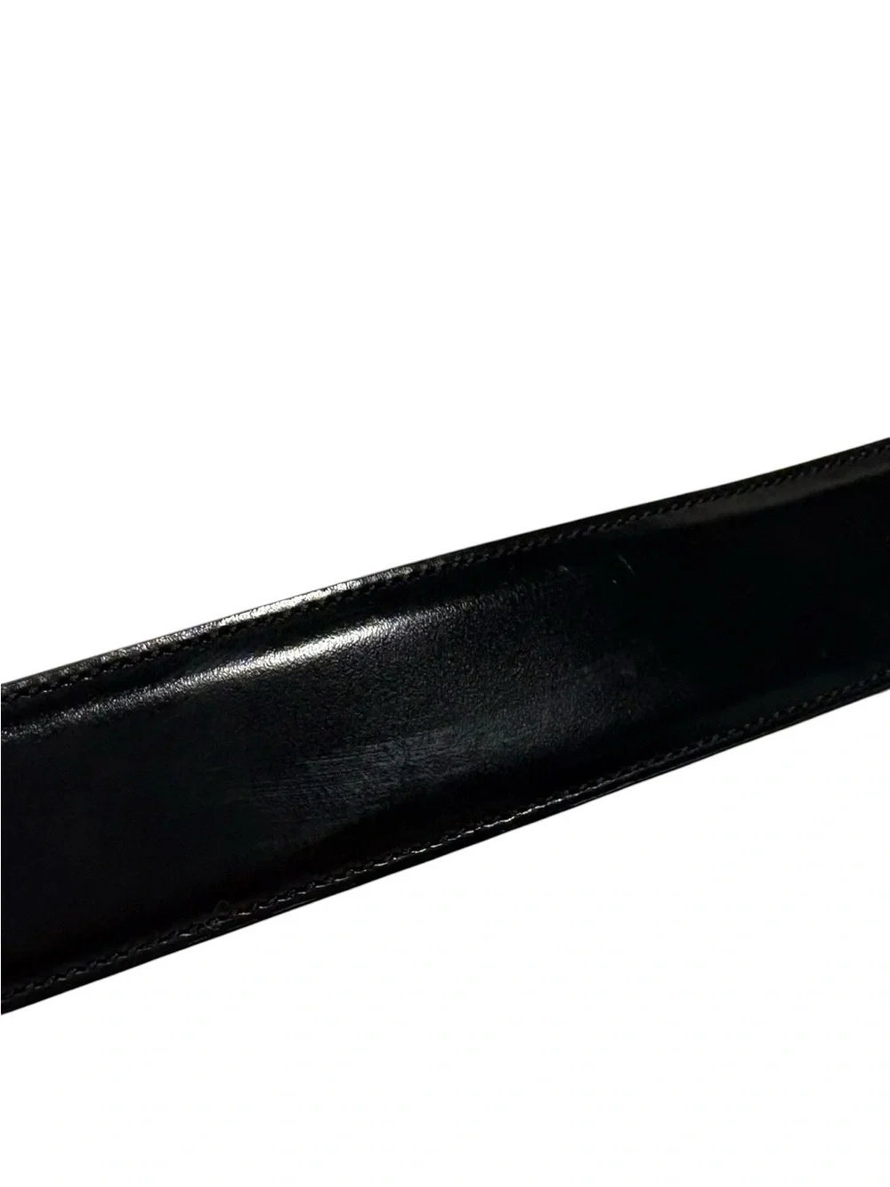Tumi - Men's Black Leather Dress Belt. Size 38